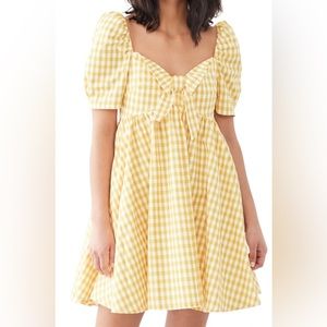 OPT Picnicker Dress Yellow Gingham